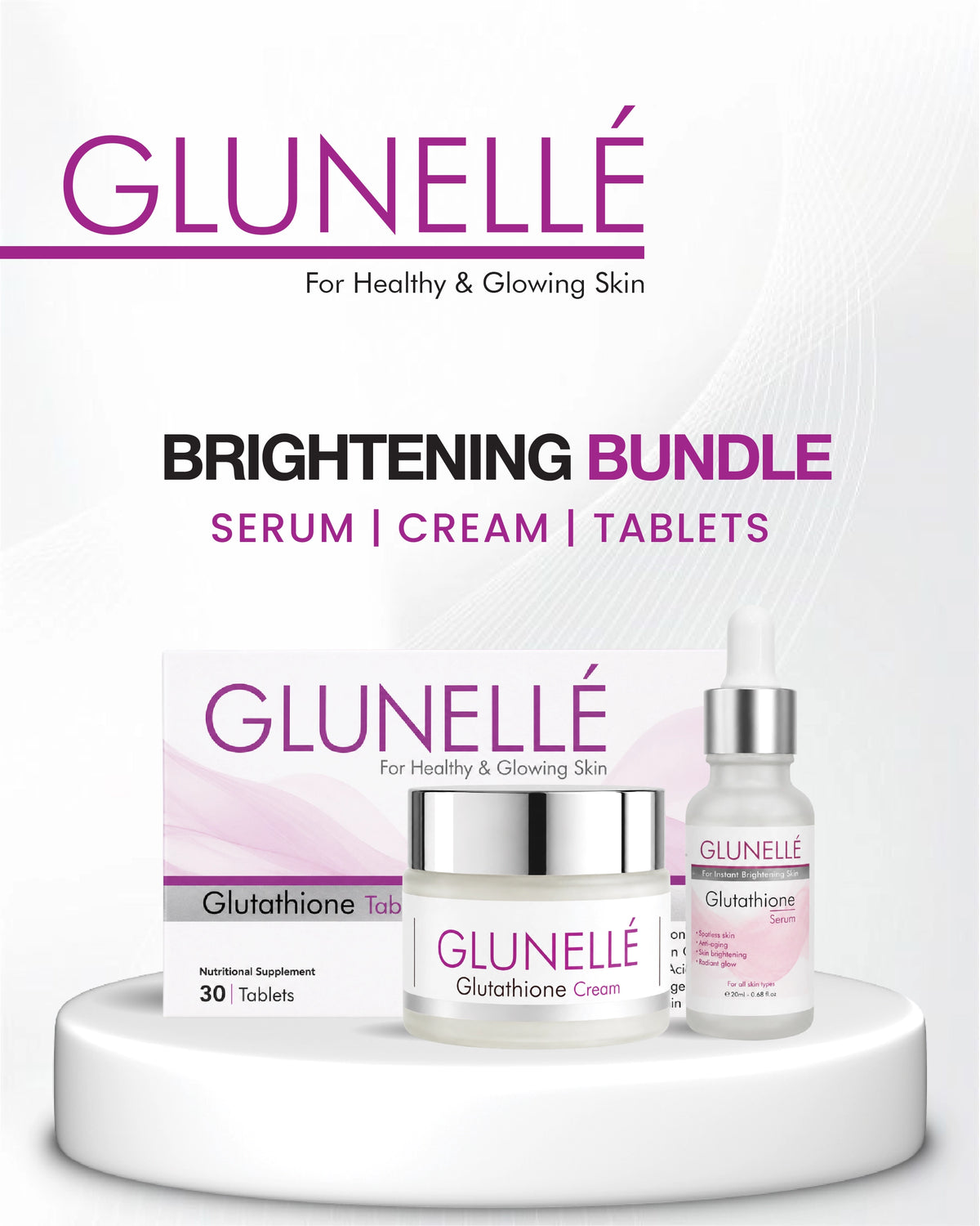 Glunellé Brightening Trio Bundle - One Complete Routine