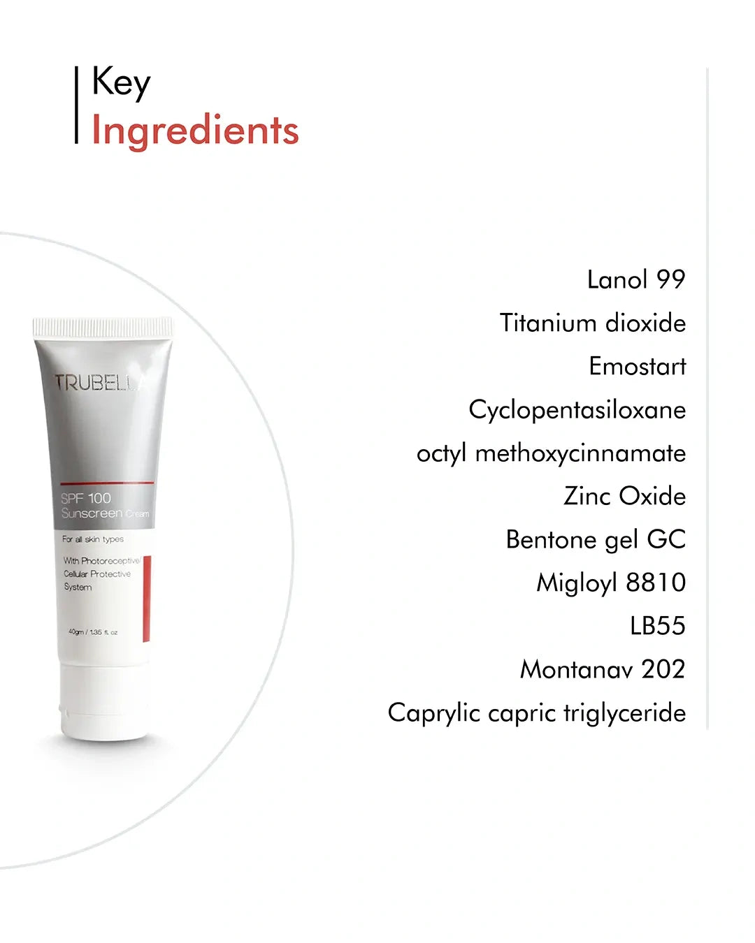 Trubella Sunscreen Cream SPF 100