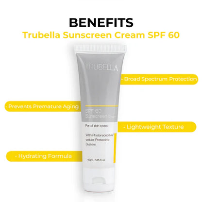 Trubella Sunscreen Cream SPF60 benefits